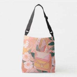 Bolsa Ajustável Floral Beige Sand AI art
