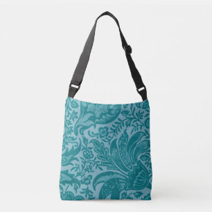 Bolsa Ajustável Floral Botânico Verde Turquesa Vintage