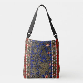 Bolsa Ajustável Floral de Rug Persa Azul-Noite