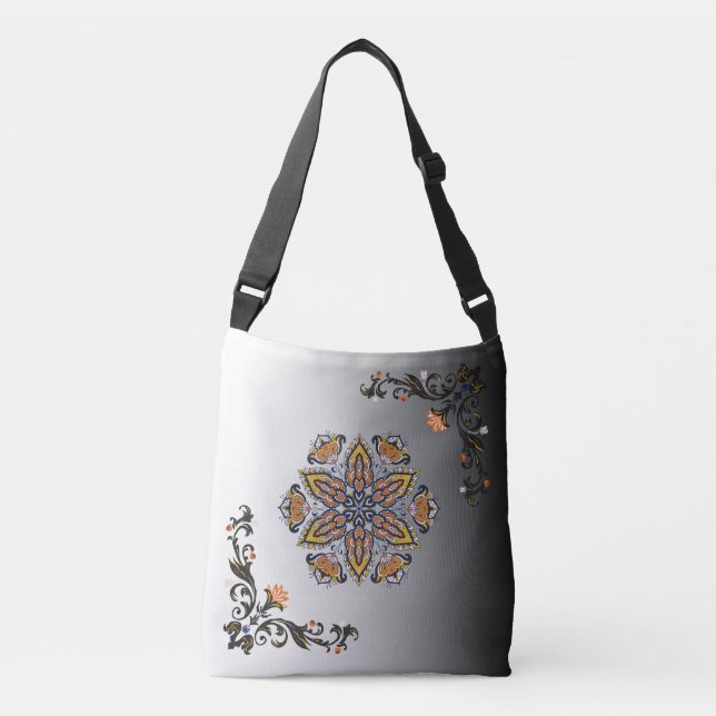 Bolsa Ajustável Floral Mandala Estilo Flor Celestial (Frente)