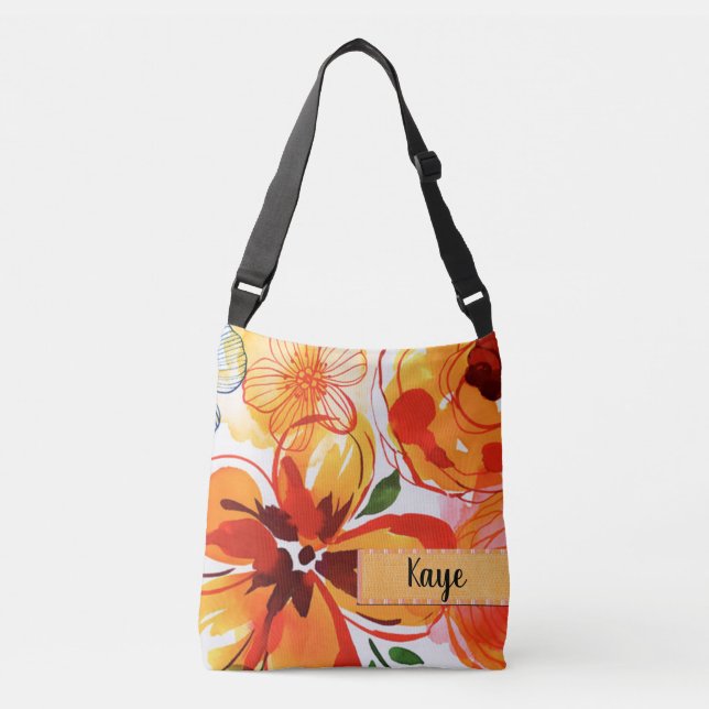 Bolsa Ajustável Floral Personalizado Retroativo (Frente)