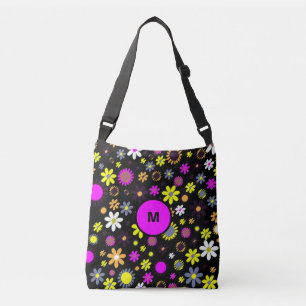 Bolsa Ajustável Floral Preto do Mod