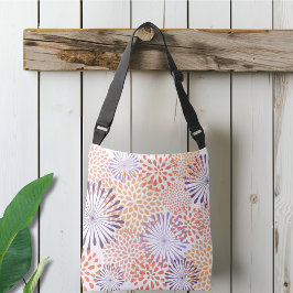 Bolsa Ajustável Floral Purple e Coral Dahlia Blossom