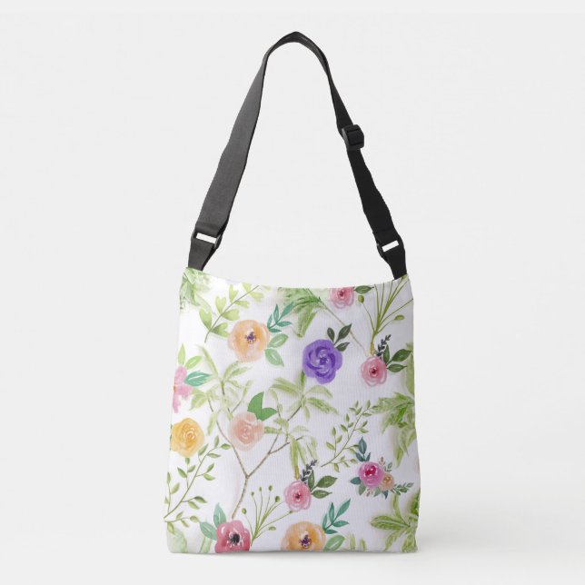 Bolsa Ajustável Floral Shabby Chic (Frente)