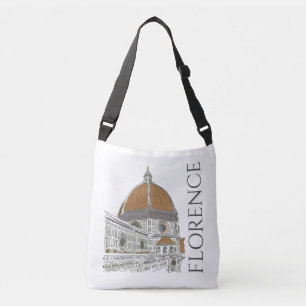 Bolsa Ajustável Florence Italy Duomo Caneta e Ilustração de Tint