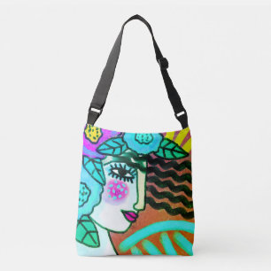 Bolsa Ajustável Flores Abstrato Digital Painting