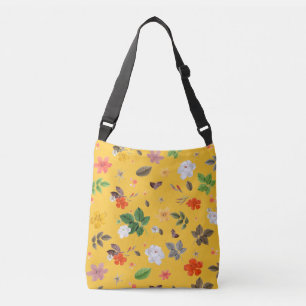 Bolsa Ajustável Flores Amarelas e Rosas Brancas 10