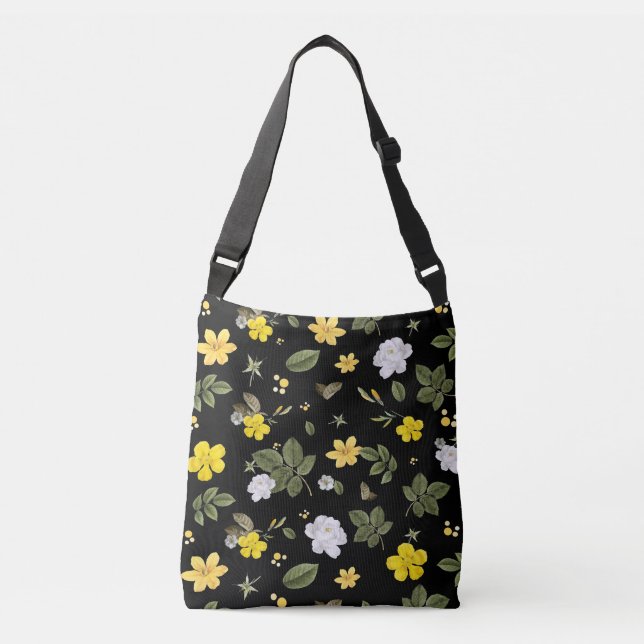 Bolsa Ajustável Flores Amarelas e Rosas Brancas 2 (Frente)