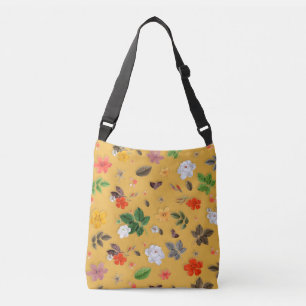 Bolsa Ajustável Flores Amarelas e Rosas Brancas 20