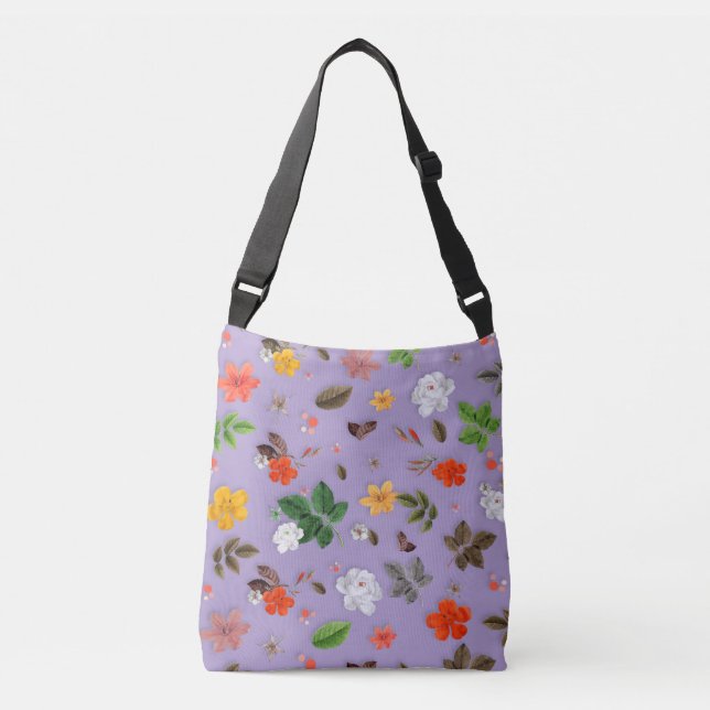 Bolsa Ajustável Flores Amarelas e Rosas Brancas 21 (Frente)