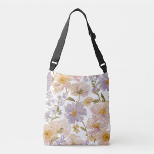 Bolsa Ajustável Flores Bordadas