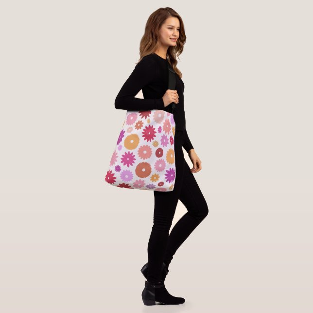 Bolsa Ajustável Flores Coloridas Grande Padrão (No(a) Modelo)