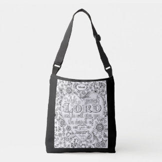 Bolsa Ajustável Flores Cristãs Bonitas Coração Branco Preto