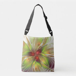 Bolsa Ajustável Flores de fantasia fractal suaves e tenra