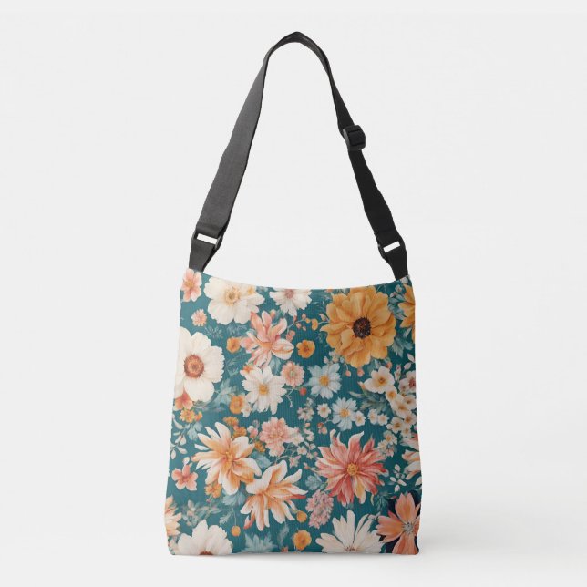 Bolsa Ajustável Flores Delicadas Incríveis (Frente)