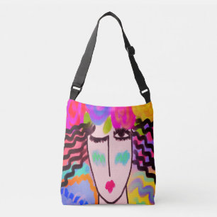 Bolsa Ajustável Flores em sua pintura de Abstrato de cabelo