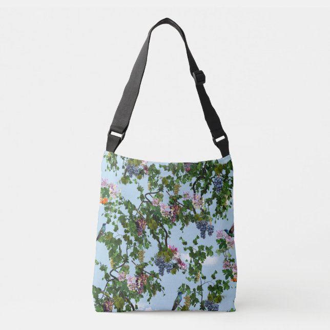 Bolsa Ajustável Flores escaladas e flores de chupa de mel (Frente)