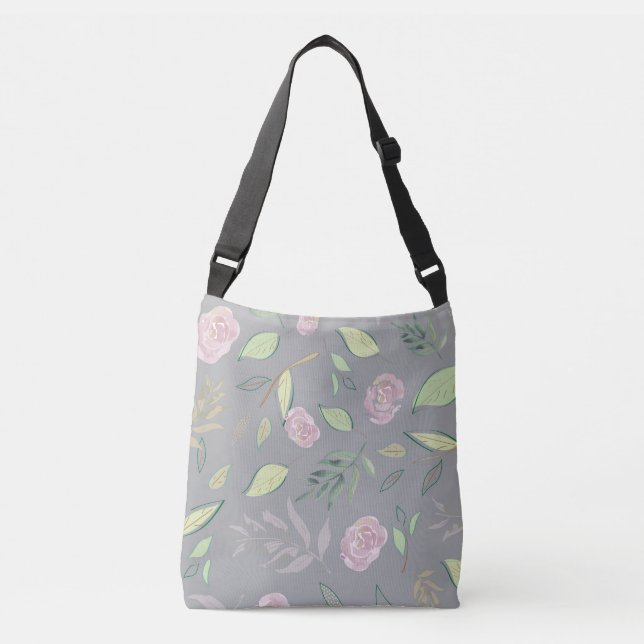 Bolsa Ajustável Flores Festivas De Aquarelas 2 (Frente)