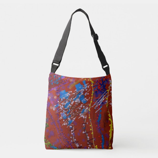 Bolsa Ajustável Flores Rabiscadas Grafite (Frente)