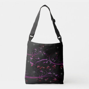Bolsa Ajustável Flores Rosa Quente