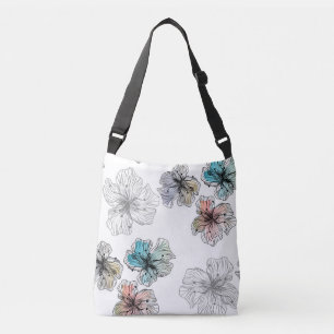 Bolsa Ajustável Flores sem esboços, flores abstrato modernas