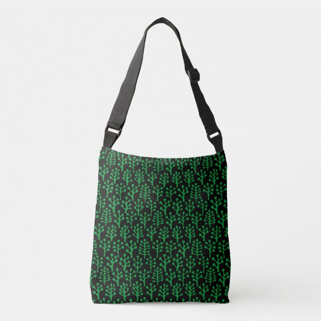 Bolsa Ajustável Floresta 230823 - Verde-Grama em Preto (Frente)