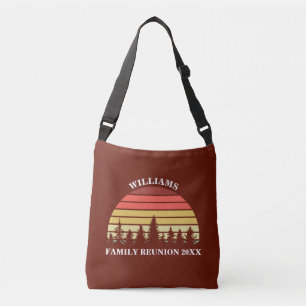 Bolsa Ajustável Floresta do Pôr do Sol Vermelho Acampamento Person