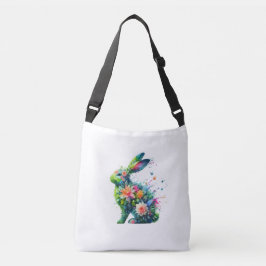 Bolsa Ajustável Flower Power Bunny Rabbit Bag