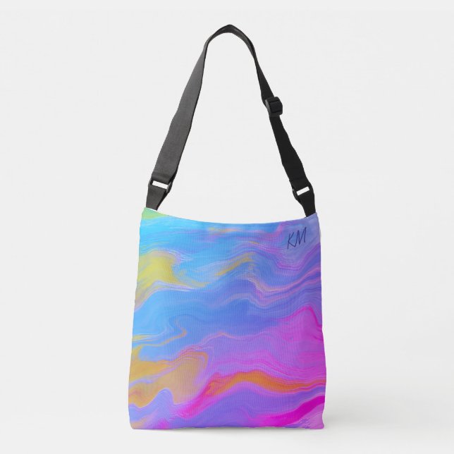 Bolsa Ajustável Fluxo acrílico abstrato - Breezes de verão (Frente)