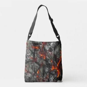 Bolsa Ajustável Fogo vermelho, textura abstrata fantástica de