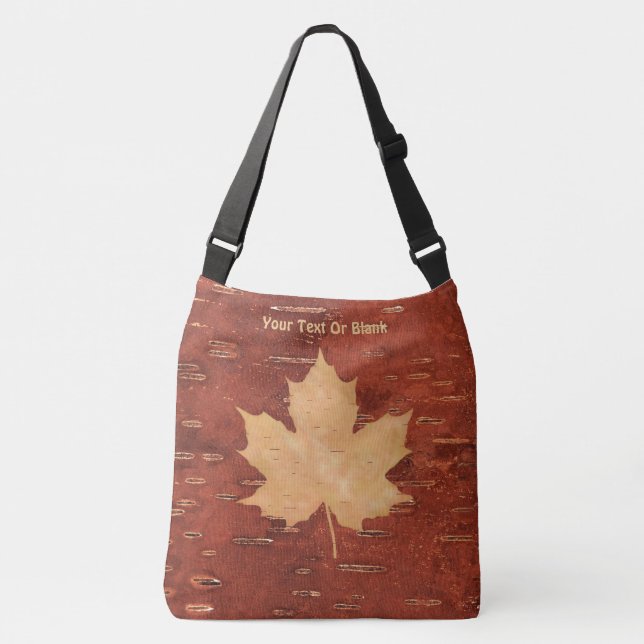 Bolsa Ajustável Folha de Maple no Latido de Birch Interior (Frente)