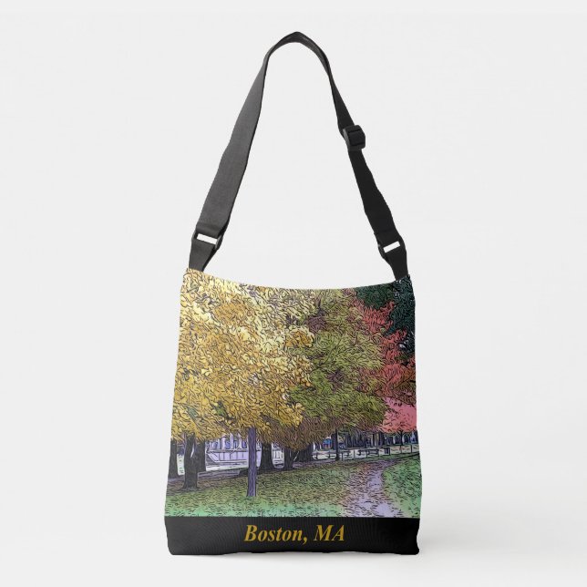 Bolsa Ajustável Folhagem de outono de Massachusetts (Frente)
