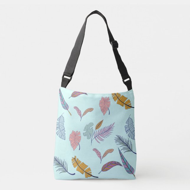 Bolsa Ajustável Folhas. (Frente)