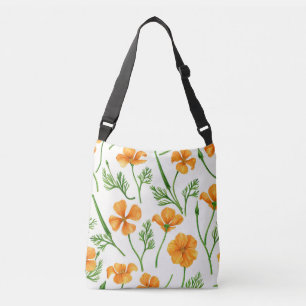 Bolsa Ajustável Folhas da Califórnia, flores no verão, verdinho
