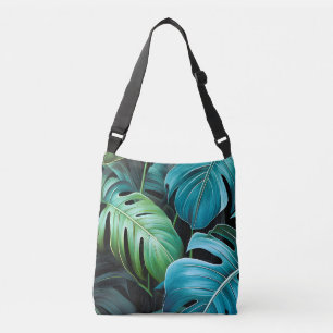 Bolsa Ajustável Folhas de Monstera Botânica Folhagem Tropical da S