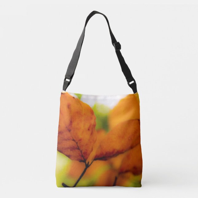 Bolsa Ajustável Folhas de outono de laranja (Verso)