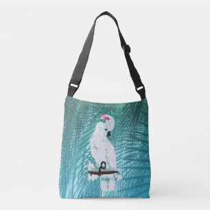Bolsa Ajustável Folhas de palmeiras tropicais brancas e bonitas