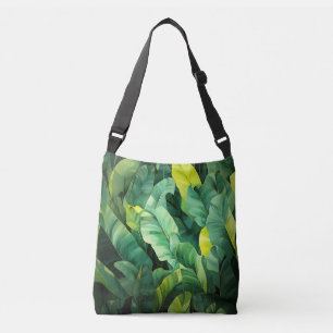 Bolsa Ajustável Folhas Tropicais Abstrato Botânico Selva Natureza