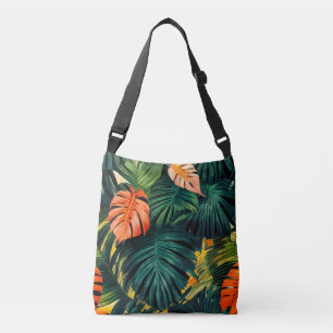 Bolsa Ajustável Folhas tropicais coloridas e flores   Cr