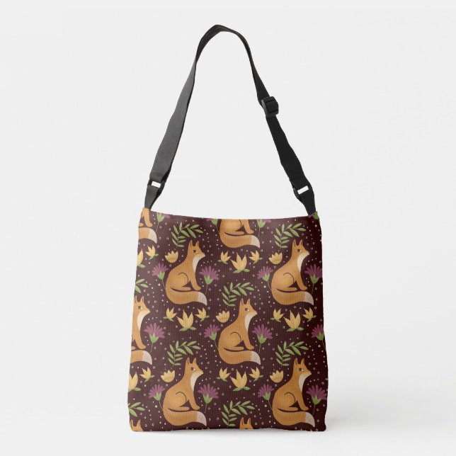 Bolsa Ajustável Folk Foxes Spiral (Verso)