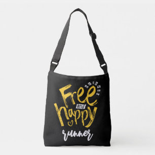 Bolsa Ajustável Fonte de Pincel Inspirador Amarelo Preto Gratuito
