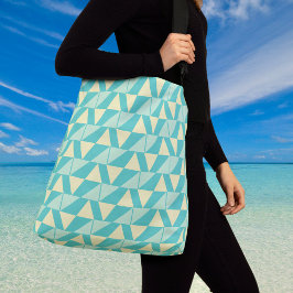 Bolsa Ajustável Formas Geométricas em Turquesa e Amarelo