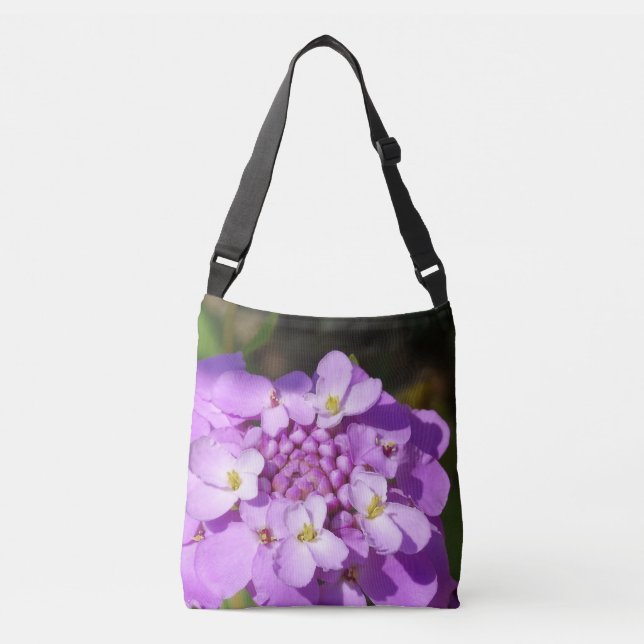Bolsa Ajustável Foto do Bud da Flor Roxo (Frente)