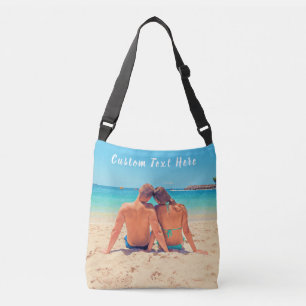 Bolsa Ajustável Foto e texto personalizados - seu próprio Design 