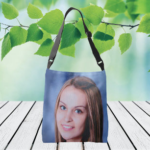 Bolsa Ajustável Foto personalizada e nome frente e verso