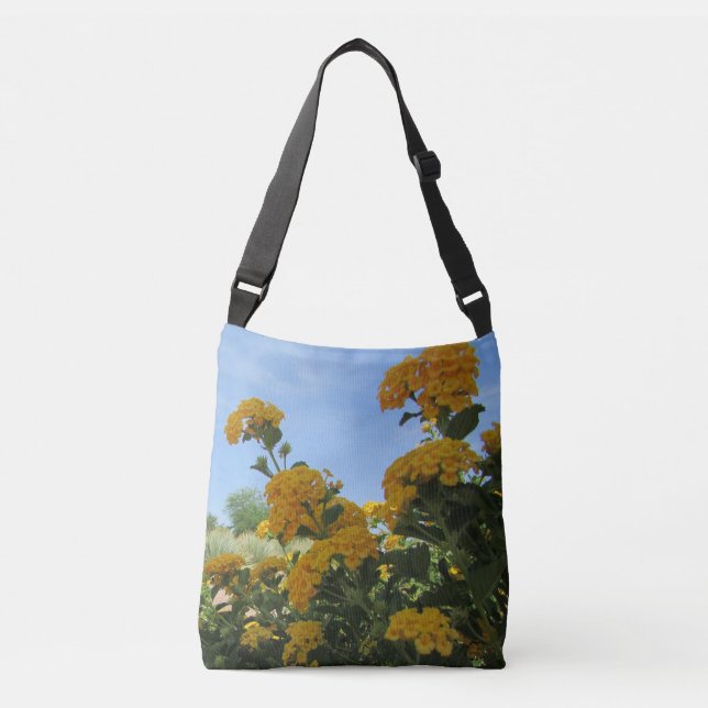 Bolsa Ajustável Fotografia de Flor Amarelo vívida Bloom Lantana (Frente)