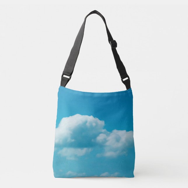 Bolsa Ajustável Fotografia - NUVENS NO CÉU + suas ideias (Frente)
