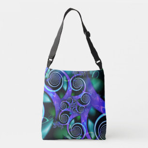 Bolsa Ajustável Fractal roxo do redemoinho