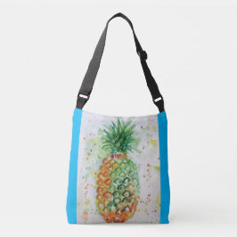 Bolsa Ajustável Fruta de abacaxi cor de laranja azul Saco