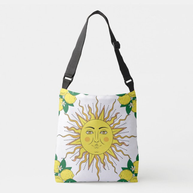 Bolsa Ajustável Frutas Tropicais De Limão, Face Solar. (Frente)